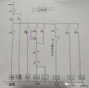 液壓機控制電路原理圖，與常見電氣故障